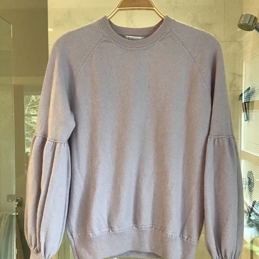 Nordstrom Signature Cashmere Balloon Sleeve Sweater